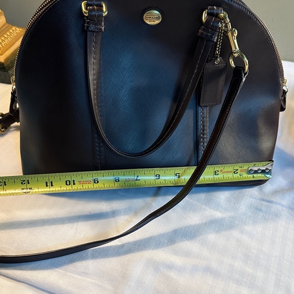 Coach Dark Brown Dome Satchel with Gold Hardware - Picture 12 of 16